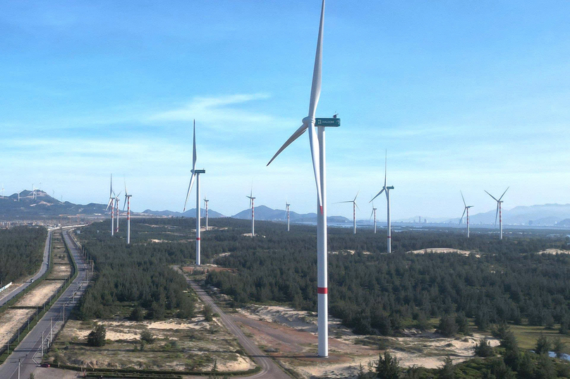 A wind power project located in Nhon Hoi Economic Zone in Gia Lai province, central Vietnam. Photo by The Investor/Nguyen Tri.