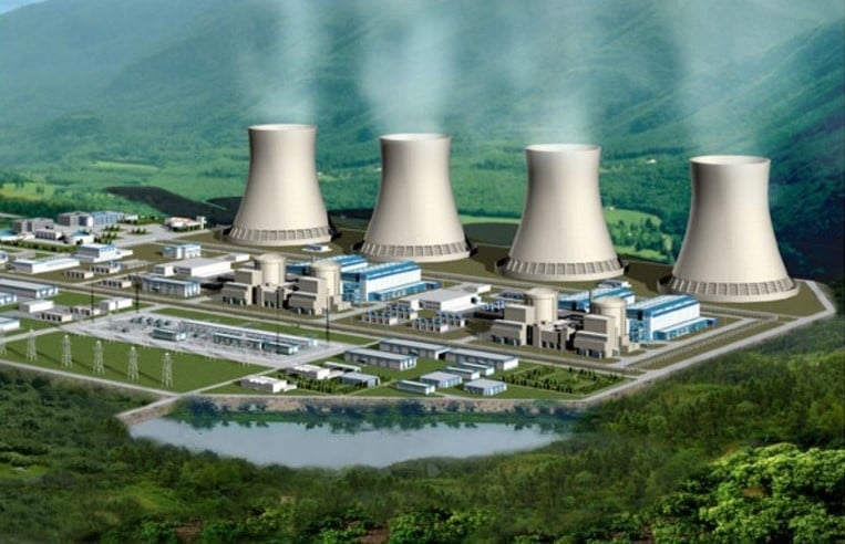 Illustration of a nuclear power plant in Khanh Hoa province, south-central Vietnam. Photo courtesy of VietNamNet newspaper.