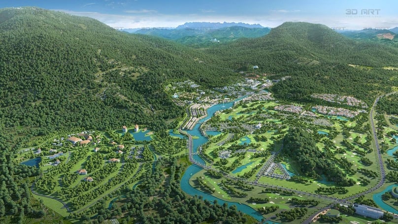 An illustration of the Functional Area No. 5 of Danang Free Trade Zone in Danang city, central Vietnam. Photo courtesy of Sun Group.