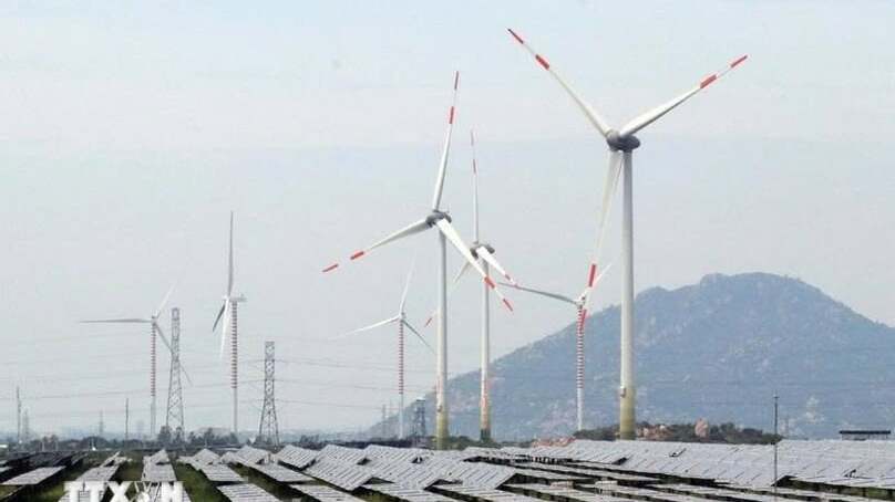 A wind farm in Khanh Hoa province. Photo courtesy of VNA.