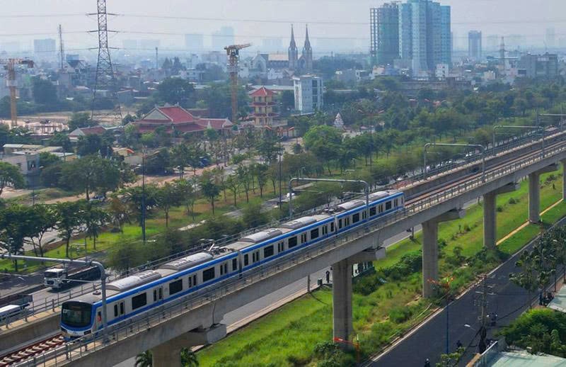 A metro line in Ho Chi Minh City. Photo courtesy of Dau tu (Investment) newspaper.