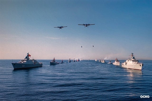 Parade of Vietnam's armed forces at sea held on September 2, 2025.