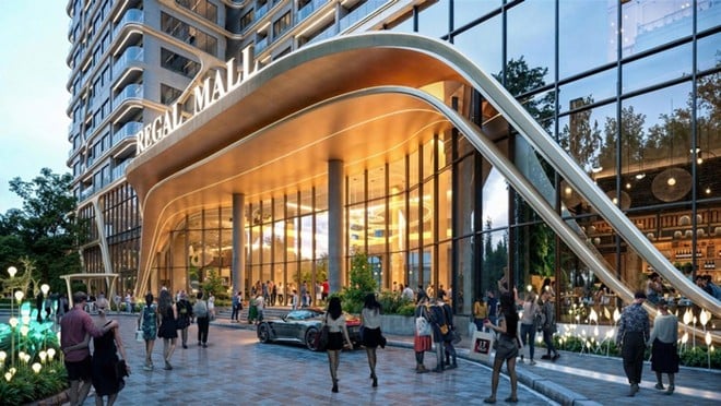 An illustration of Regal Mall at the Regal Complex project in Danang city, central Vietnam. Photo courtesy of Regal Group.