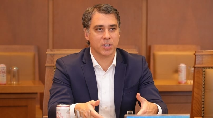 FS vice president Daniel Lopes at a working session with Petrovietnam leaders in Hanoi on August 28, 2025. Photo courtesy of Petrovietnam.