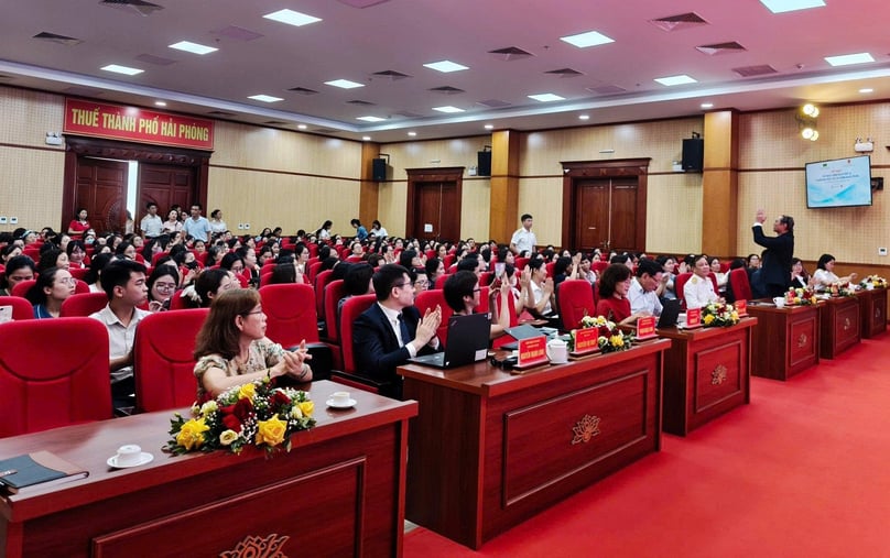 At the seminar, entitled “Updates on Tax Policies and International Financial Reporting Standards (IFRS)”, in Hai Phong city, northern Vietnam on September 5, 2025. Photo by The Investor.