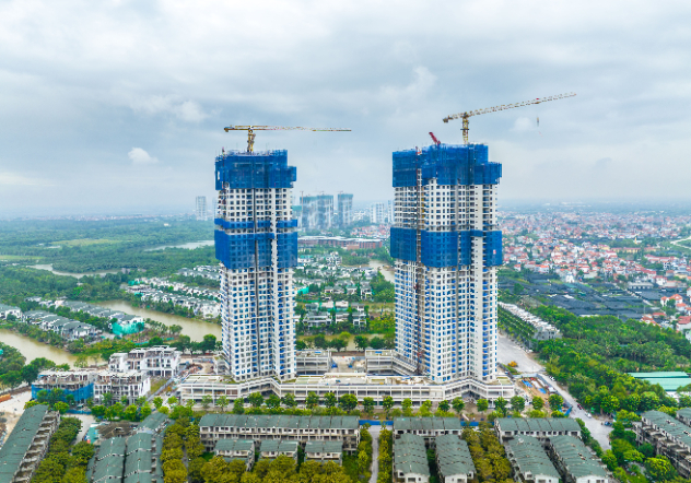 A project built by Hoa Binh Construction Group. Photo courtesy of Thanh Nien (Young People) newspaper.