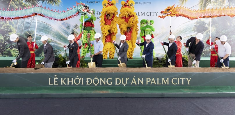At the groundbreaking ceremony which officially commences construction of the Palm River Urban Area project in Ho Chi Minh City, June 16, 2026.
