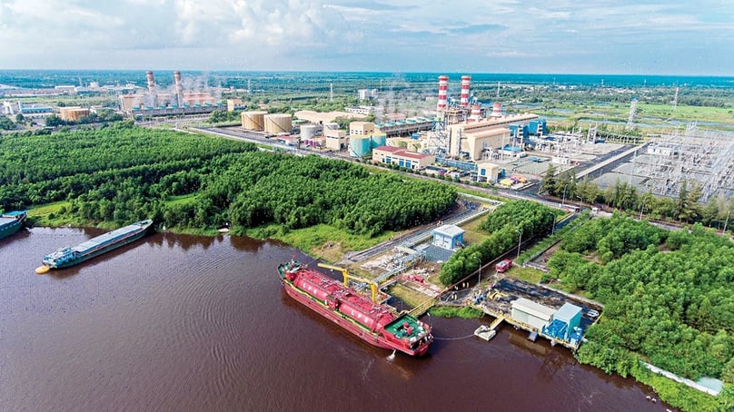 The Ca Mau Gas-Power-Fertilizer Industrial Complex, located in the southern province of Ca Mau, is a crucial link in Petrovietnam's modern energy and refining ecosystem. Photo courtesy of the group.