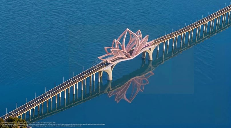 An illustration of the Can Gio-Vung Tau sea crossing. Photo courtesy of Vingroup.