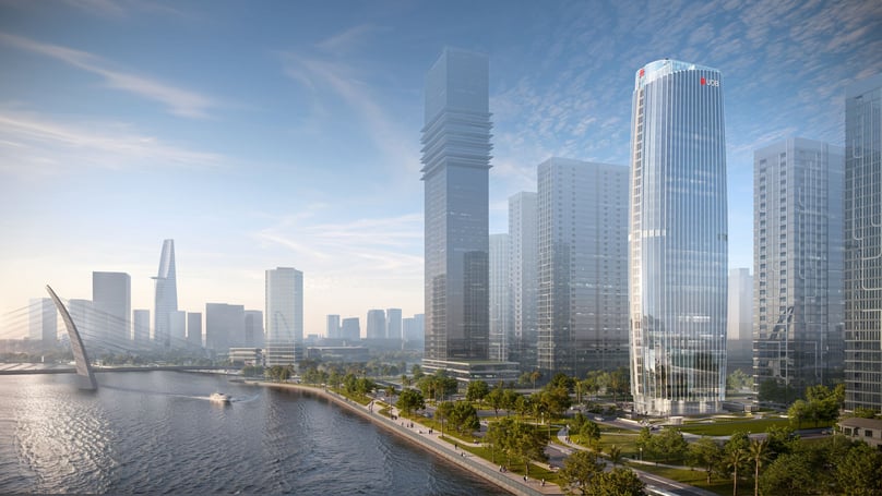 An illustration of UOB Plaza Ho Chi Minh City.