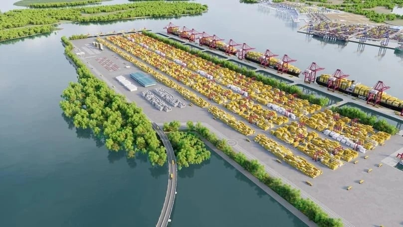 Illustration of Can Gio international transshipment port in HCMC, southern Vietnam. Photo courtesy of the local administration.