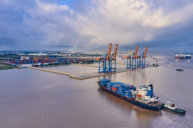 Nam Dinh Vu Port of Gemadept in Hai Phong city, northern Vietnam. Photo courtesy of the company.
