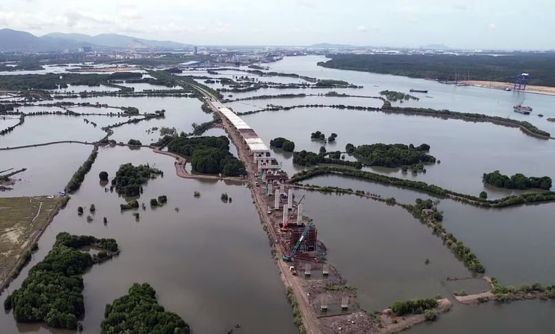 Location of the QTM International Port project in HCMC, southern Vietnam. Photo courtesy of Nhan Dan (People) newspaper.
