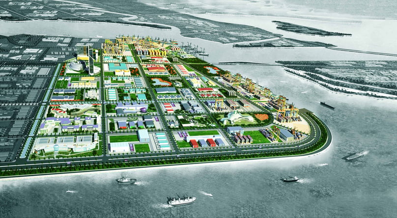 An illustration of Nam Dinh Vu Industrial Park in Hai Phong city, northern Vietnam.