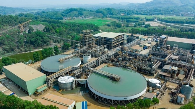 MSR-run Nui Phao mineral processing plant in Thai Nguyen province, northern Vietnam. Photo courtesy of Lao Dong (Labor) newspaper.