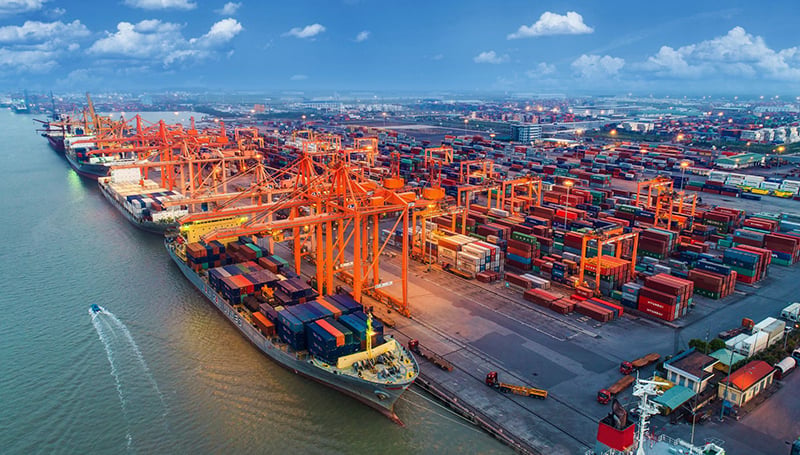 A port in Hai Phong city, northern Vietnam, Photo courtesy of Port of Hai Phong.