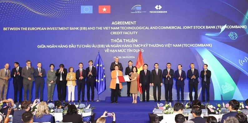 Techcombank and the European Investment Bank (EIB) announced a €200 million loan to boost green lending in Vietnam in March 2026. Photo courtesy of the bank.