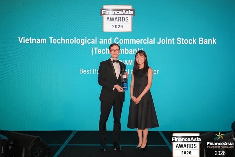 Techcombank sets a record by being named 'Best Bank in Vietnam' by FinanceAsia for four consecutive years. Photo courtesy of the bank.