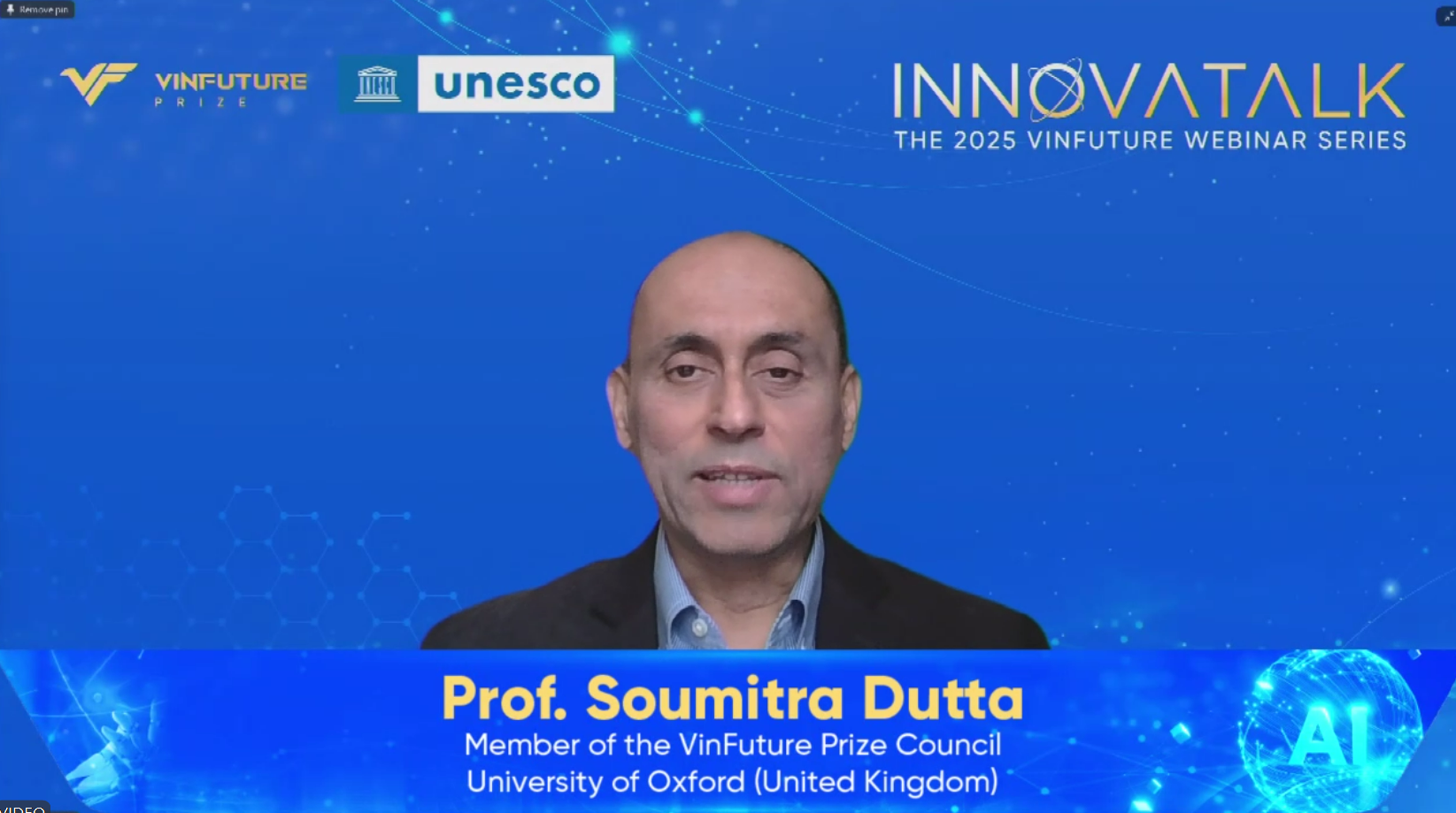 Giáo sư Soumitra Dutta – thành viên Hội đồng Giải thưởng VinFuture, Hiệu trưởng Trường Kinh Doanh Saïd tại Đại học Oxford