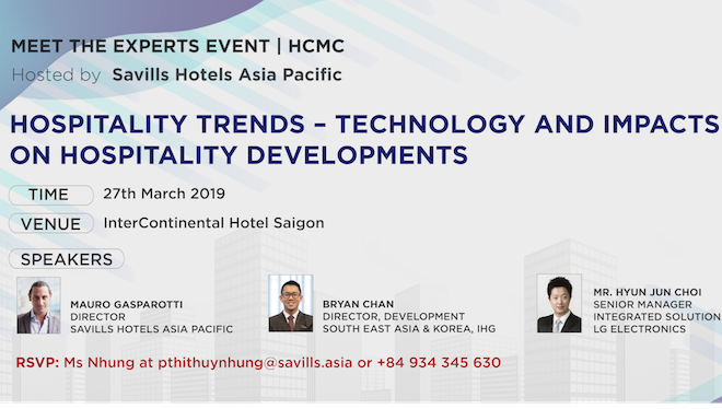 Savills Hotels to hold event on hospitality trends