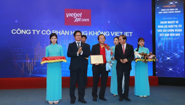 Vietjet certified as best corporate governance company on Vietnamese stock exchanges