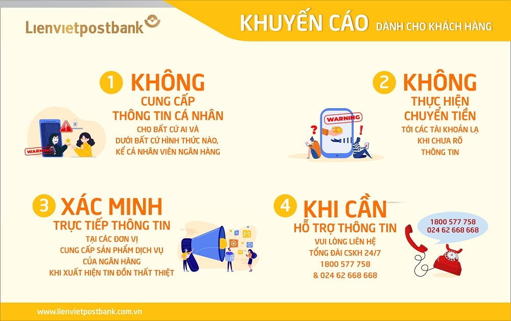 Lienvietpostbank liên tiếp ngăn chặn nhiều vụ lừa đảo lên tới hàng tỷ đồng