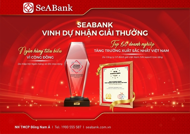 SeABank nhận nhiều giải thưởng lớn