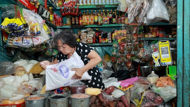 Nam A Bank nhân rộng thanh toán không tiền mặt với mô hình chợ 4.0