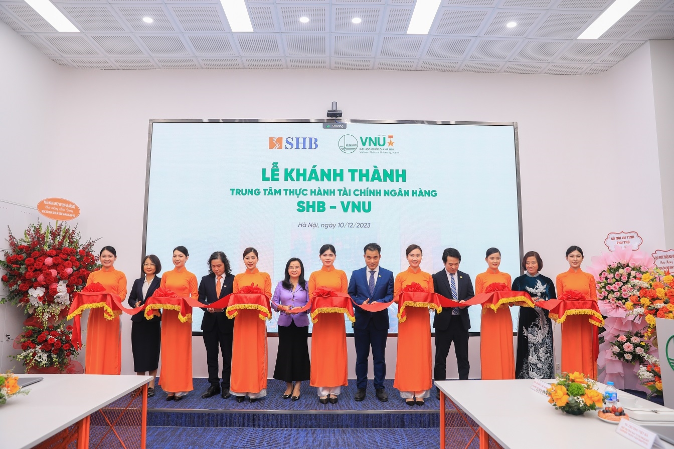 Khánh thành “Trung tâm thực hành Tài chính Ngân hàng SHB – VNU”  tại Đại học Quốc gia Hà Nội