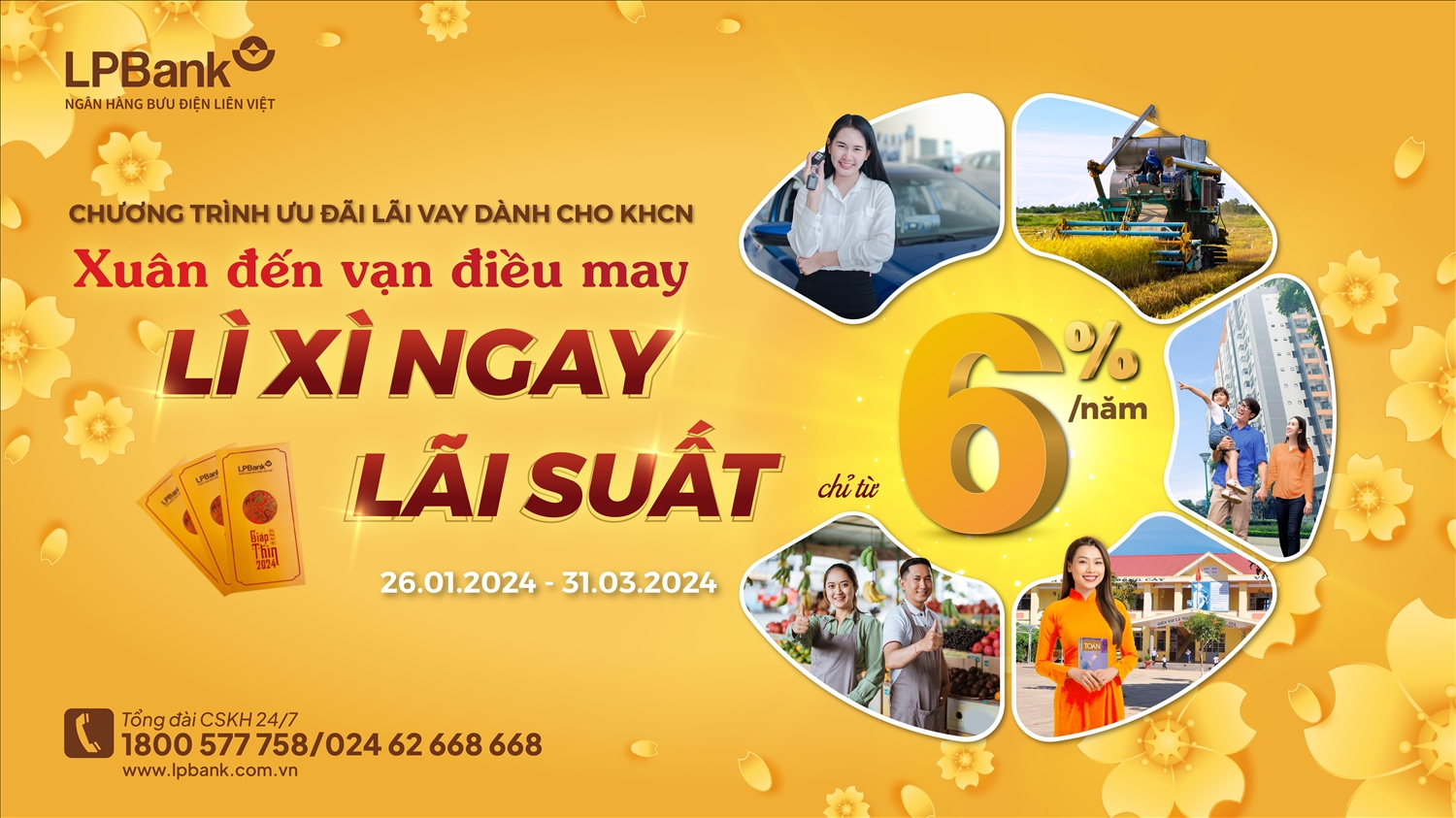 Ngân hàng LPBank khai xuân cực lớn với chương trình ưu đãi giảm đồng loạt lãi suất vay 