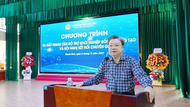 Ra mắt Trung tâm hỗ trợ khởi nghiệp đổi mới sáng tạo trường đại học Hồng Đức