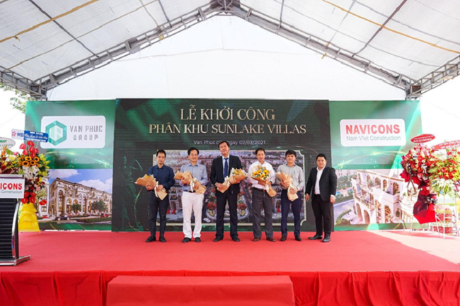 Khởi công xây dựng phân khu Sunlake Villas tại Van Phuc City 2
