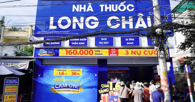 Chuỗi Long Châu cán mốc 1.600 cửa hàng