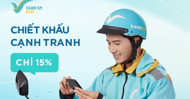 GSM hút tài xế xe máy điện bằng chiết khấu 15%