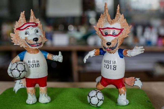 Không chỉ có cúp World Cup, Việt Nam còn có linh vật từ vỏ trứng 1
