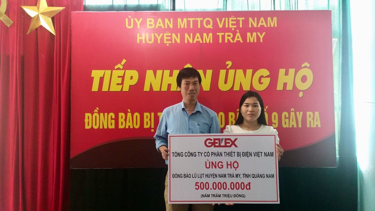 Gelex tiếp tục hỗ trợ người dân vùng lũ tại Quảng Nam
