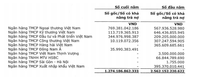 Vietnam Airlines tăng hơn 5.000 tỷ đồng vay ngắn hạn