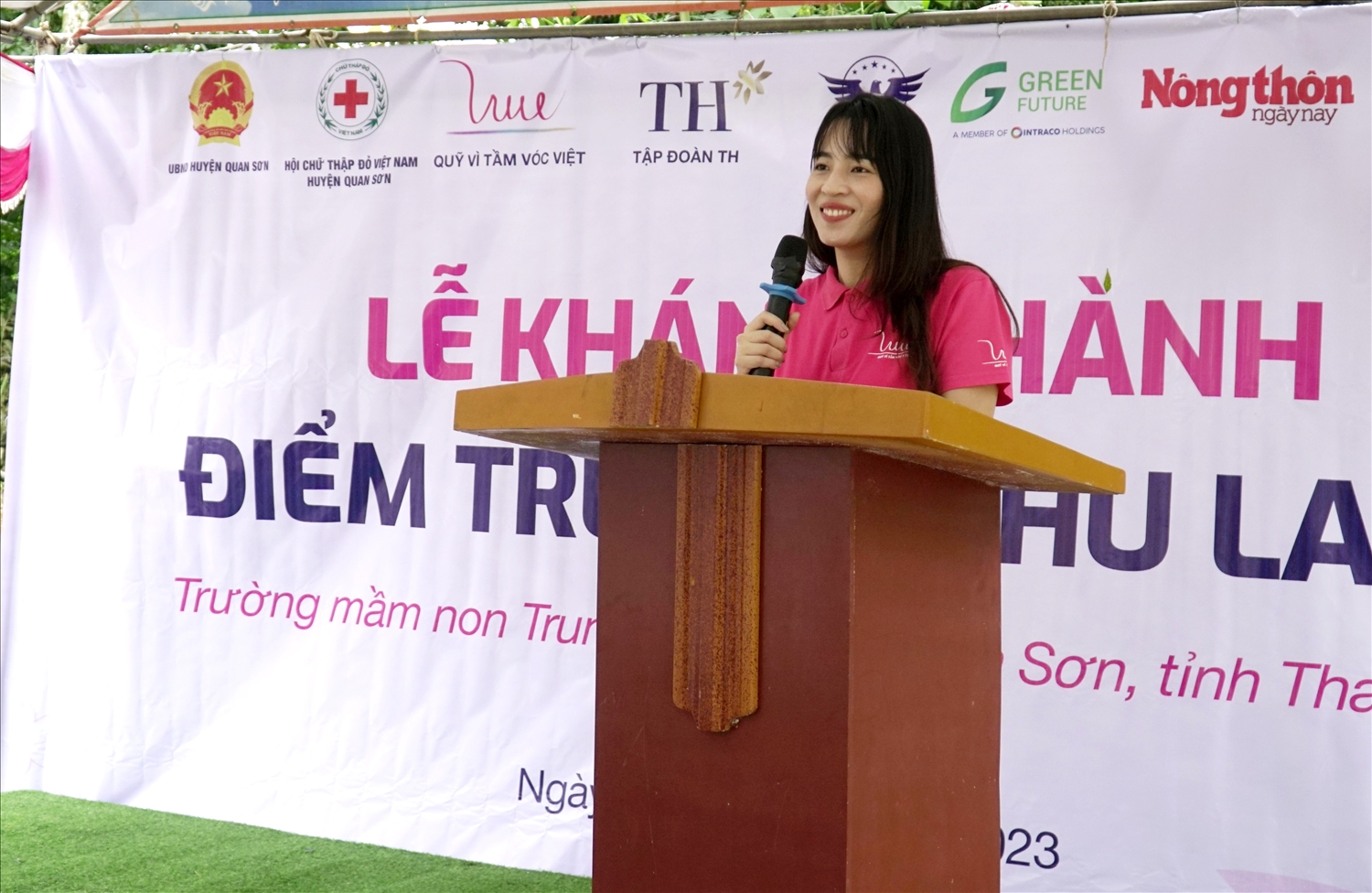 Khánh thành điểm trường xanh đặc biệt: Một phần vật liệu xây dựng được tái chế từ nhựa 1