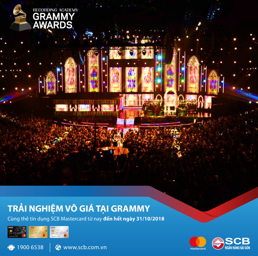 Trải nghiệm vô giá tại Lễ trao giải GRAMMY® cùng thẻ SCB