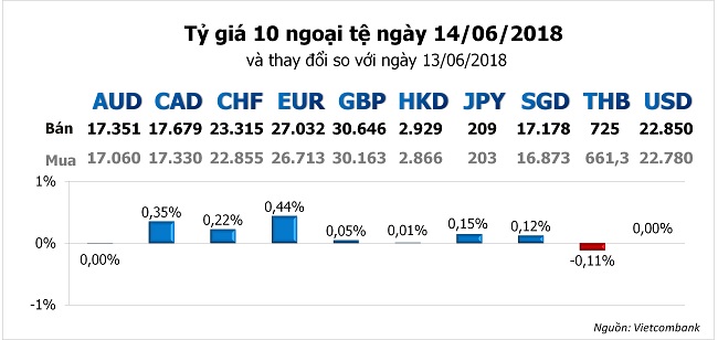 Tỷ giá hôm nay 14/6: Euro hưởng lợi khi thị trường tập trung vào cuộc họp ECB 2