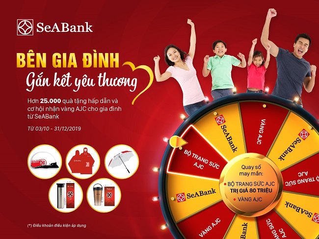 Hơn 25.000 quà tặng hấp dẫn và cơ hội nhận vàng AJC từ SeABank