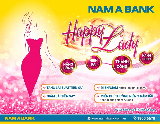 Nam A Bank triển khai gói ưu đãi riêng cho khách hàng nữ