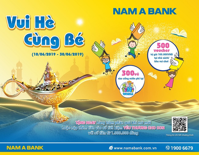 Gửi tiết kiệm, rinh quà cho bé yêu tại Nam A Bank