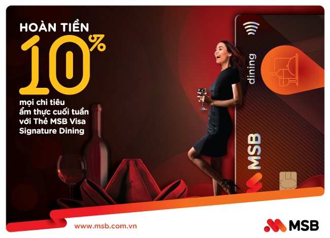  MSB lần đầu ra mắt Thẻ Visa Signature Dining