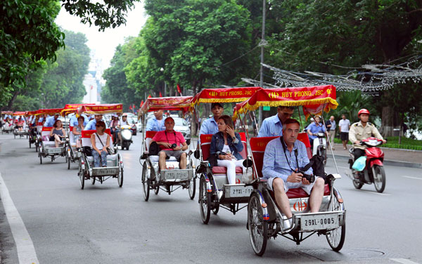 Xe lôi Châu Đốc, An Giang tạo điểm nhấn ấn tượng cho du khách
