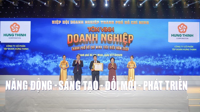 Hưng Thịnh thắng lớn loạt giải doanh nghiệp, doanh nhân TP.HCM tiêu biểu năm 2020