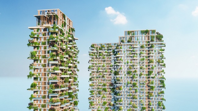 Dự án căn hộ có 400 khu vườn trên cao tại Ecopark 1