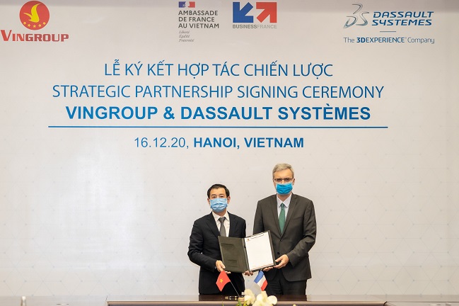 Vingroup hợp tác chiến lược với Dassault Systèmes thúc đẩy chuyển đổi số