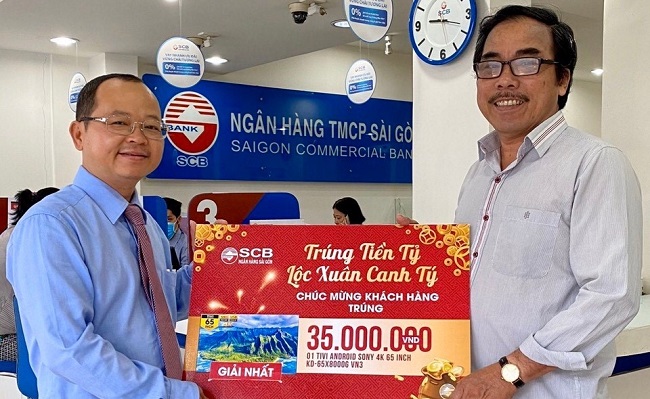 SCB quay số đợt 3 và 4 chương trình 'Trúng tiền tỷ - Lộc xuân Canh Tý'