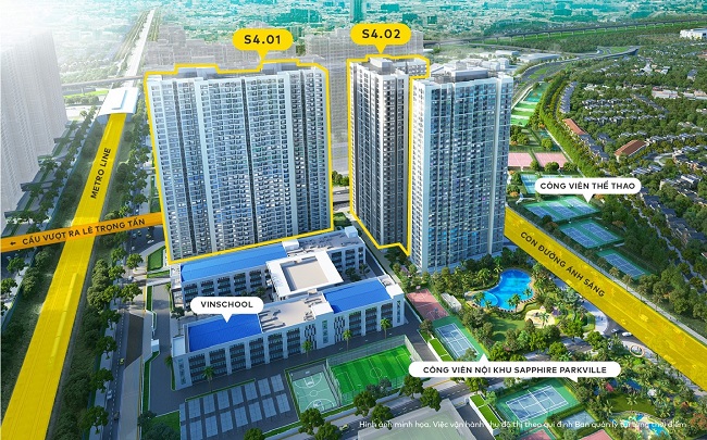 Vinhomes Smart City ra mắt tòa S4.01 phân khu Sapphire Parkville